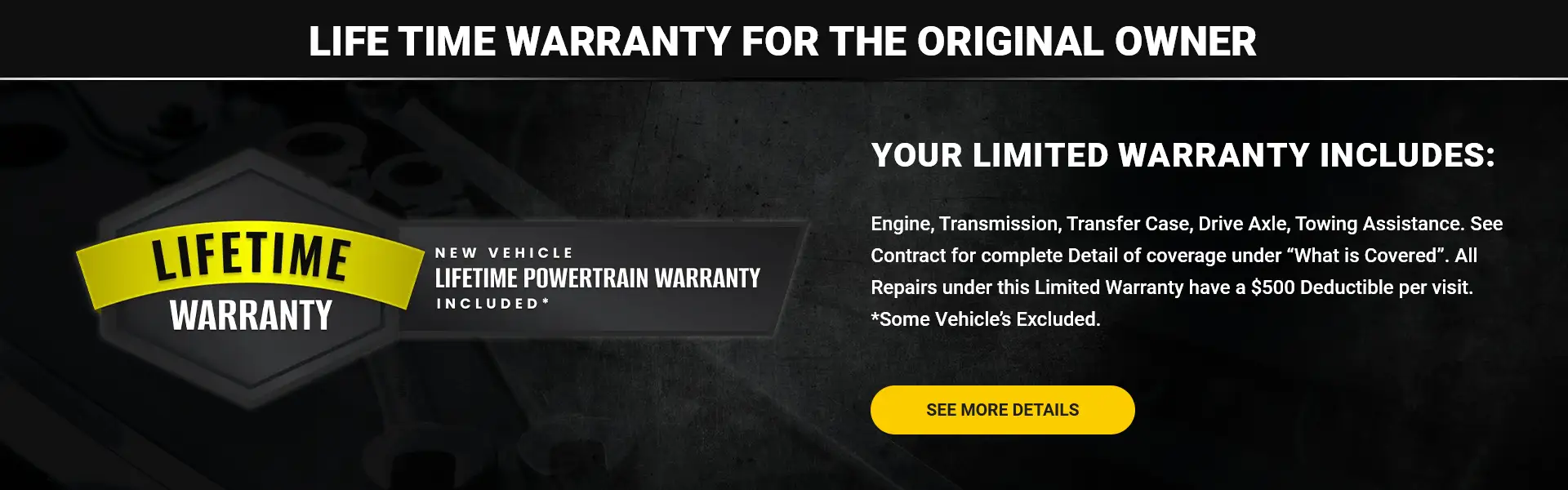 Lifetime Warranty