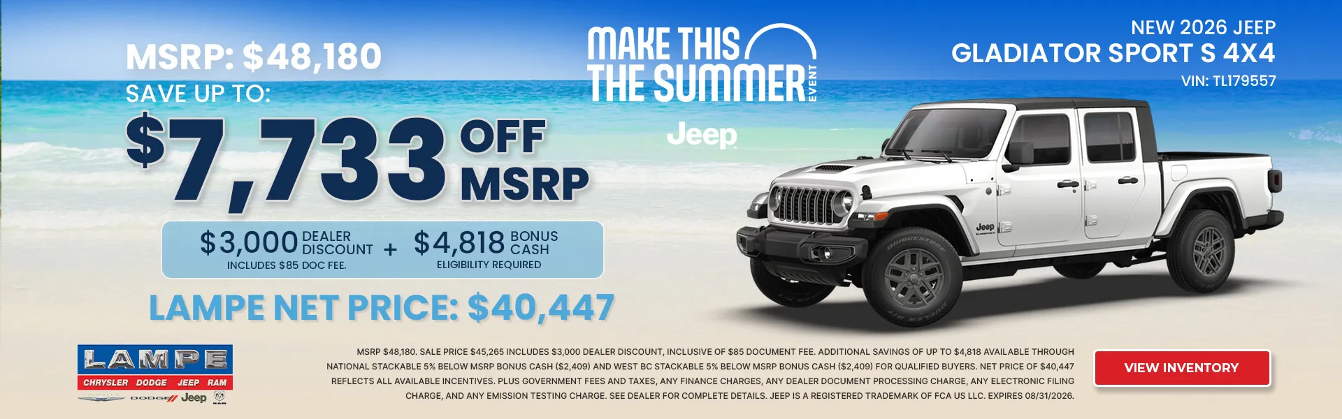 2026 Jeep Gladiator Sport S 4x4