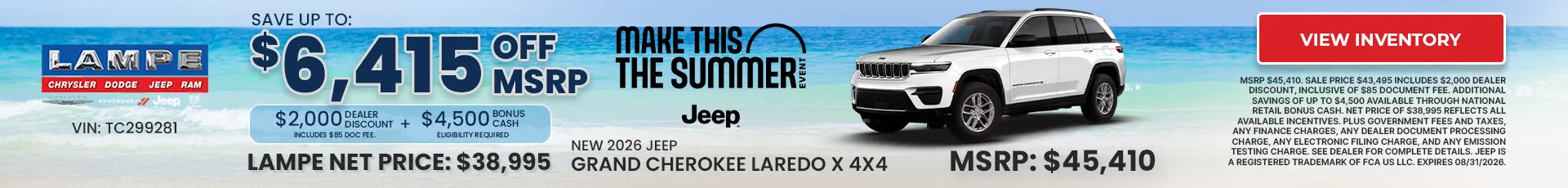2026 Jeep Grand Cherokee Laredo X 4x4