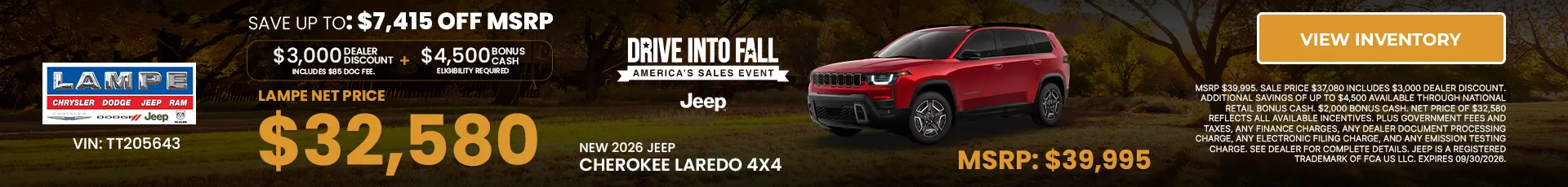 NEW JEEP CHEROKEE LAREDO