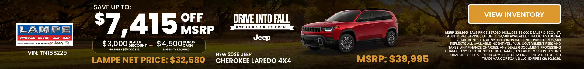 NEW JEEP CHEROKEE LAREDO